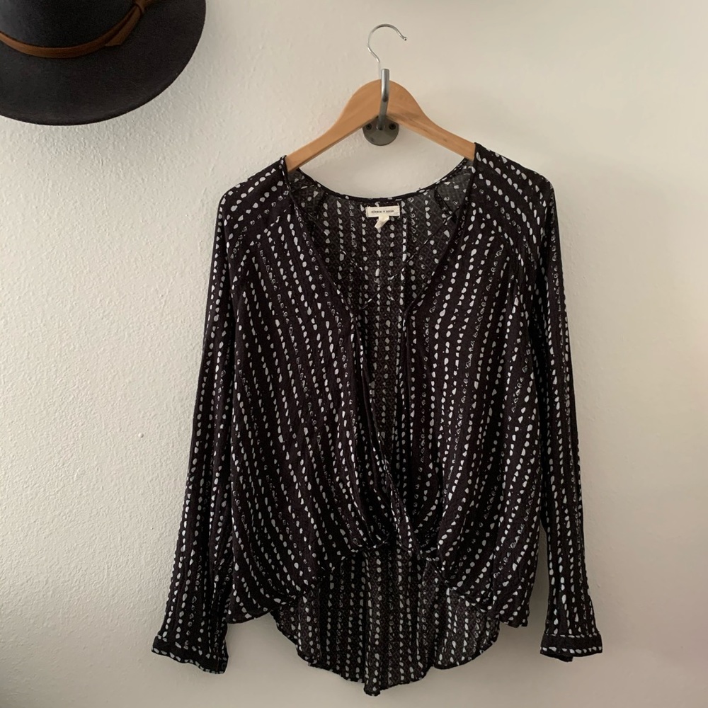 Urban Outfitters deep V blouse